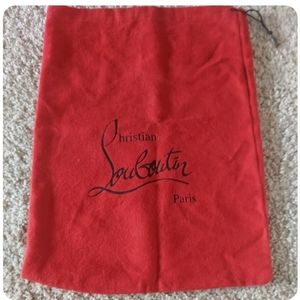 CHRISTIAN LOUBOUTIN RED SHOE DUSTBAG